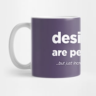 Designers are people too - White Text Mug